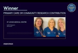 Primary Care or Community Research Contribuition winner